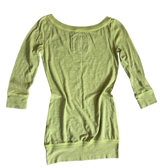 Abercrombie & Fitch Y2K Vintage Lime Green Shirt XS - Picture 4 of 5
